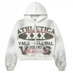 Athletica Xxx Zip Up Hoodie White