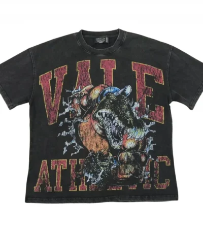 Vale Forever Athletic Dinosaur Tee Vintage Black