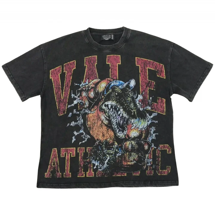 Vale Forever Athletic Dinosaur Tee Vintage Black